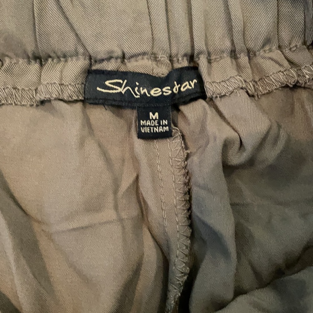 Shinestar Olive Belted Shorts - Picture 3 of 4